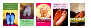 Banner showing the Tickling Soles book collection linking to Amazon